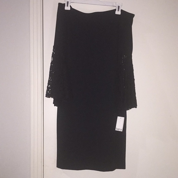 Off shoulder black cocktail dress size large - Picture 1 of 3