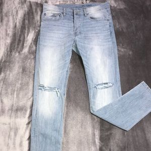 H&M skinny knee ripped jeans
