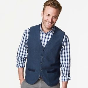Johnston & Murphy Button-Front Sweater Vest