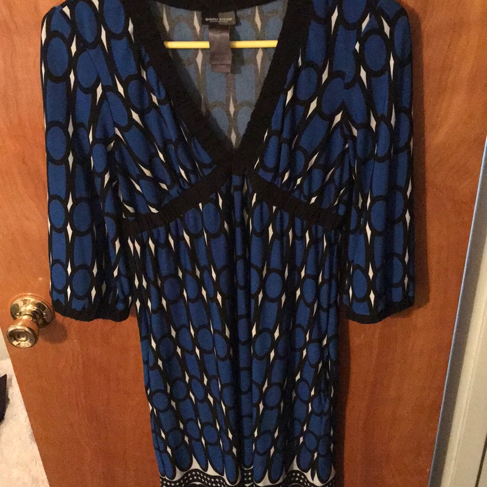 Black and Royal Blue dress