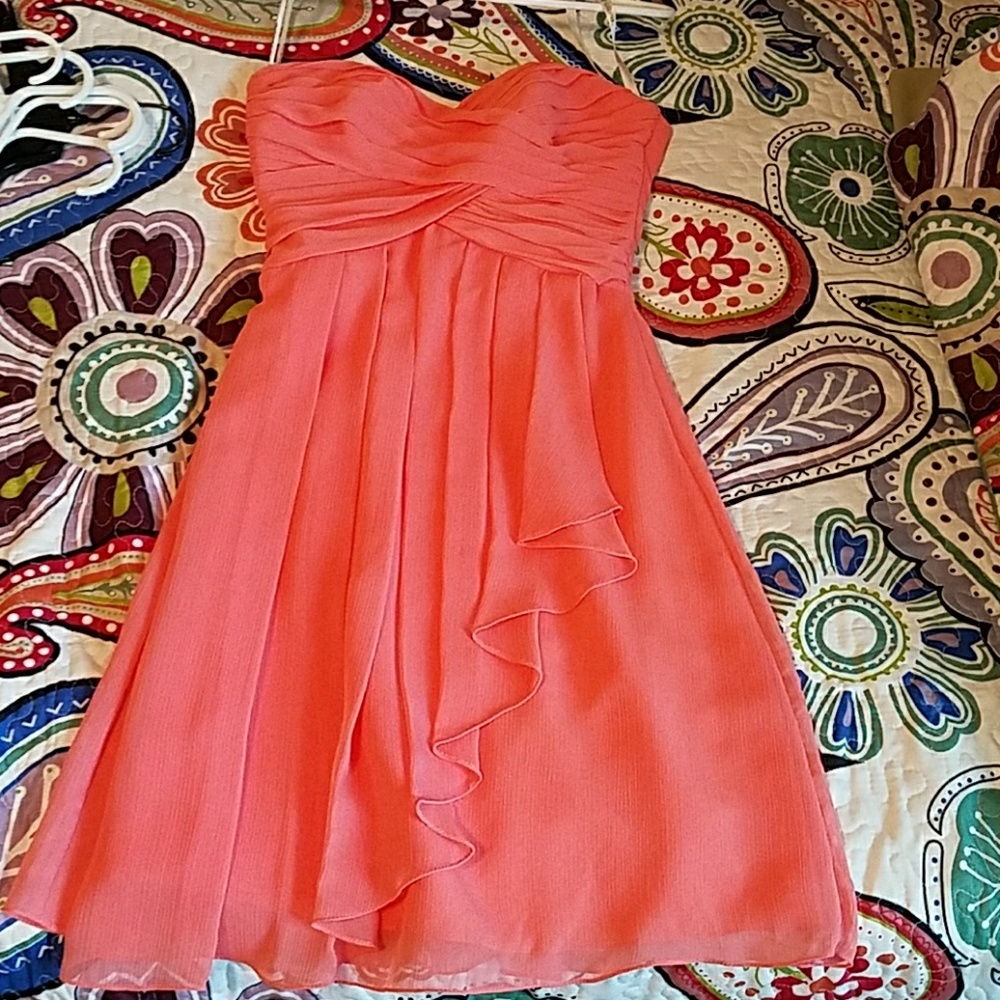 Coral colored dress