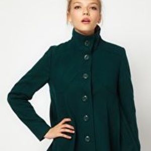 ASOS green swing coat size 6