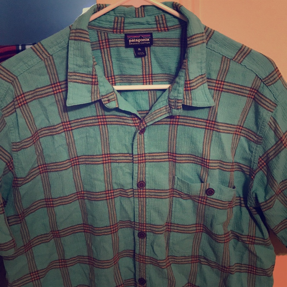 Men's Patagonia s/s shirt, organic cotton