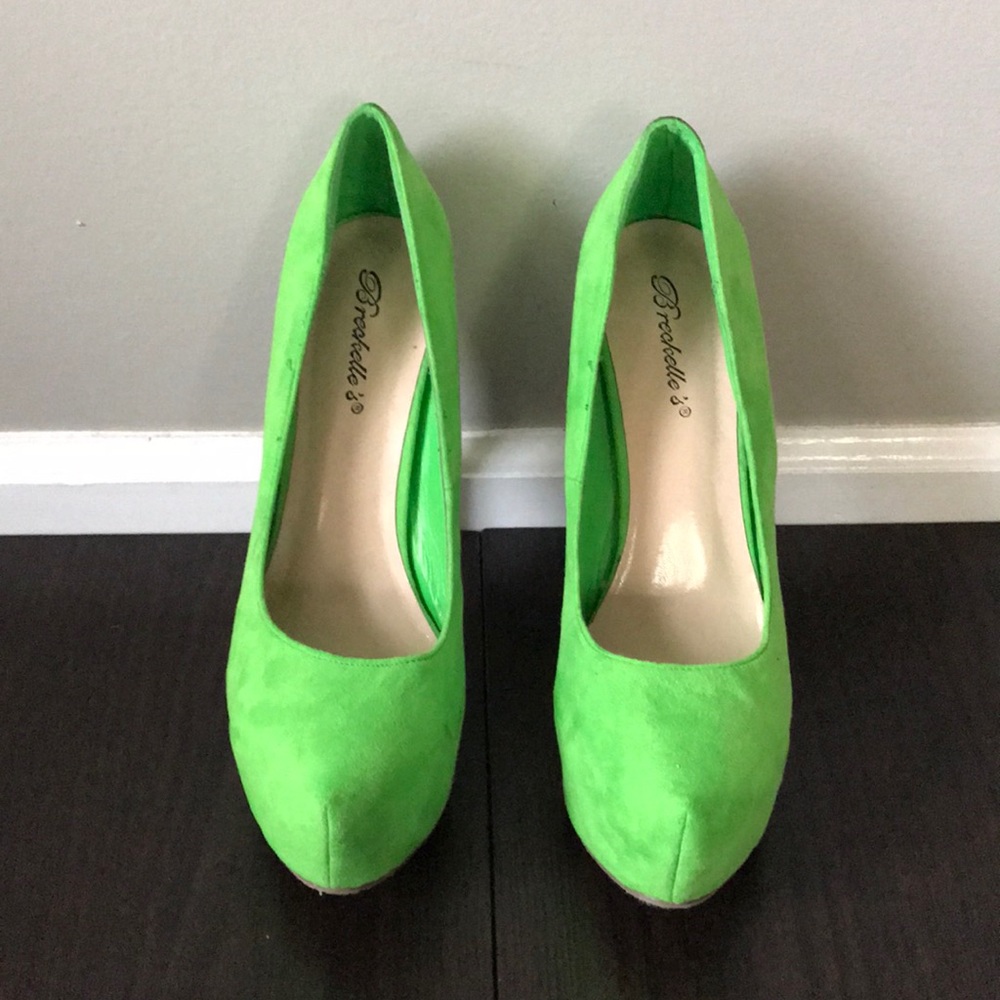Lime green heels