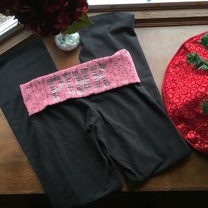 Victoria's Secret PINK Flare Yoga Pants with Lace