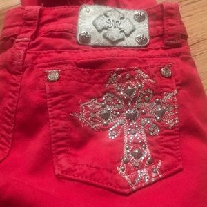 Red Miss Me Skinny Jeans