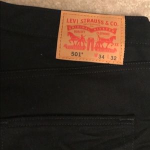 Black 501 Levi Jeans