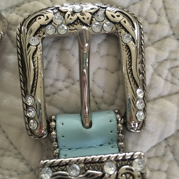 Blue rhinestone belt - Picture 2 of 3