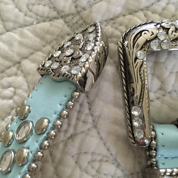 Blue rhinestone belt - Picture 3 of 3