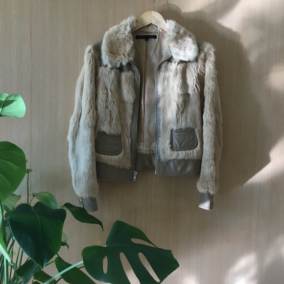 Marc Jacobs Jackets & Blazers - Marc Jacobs rabbit fur lamb skin leather jacket