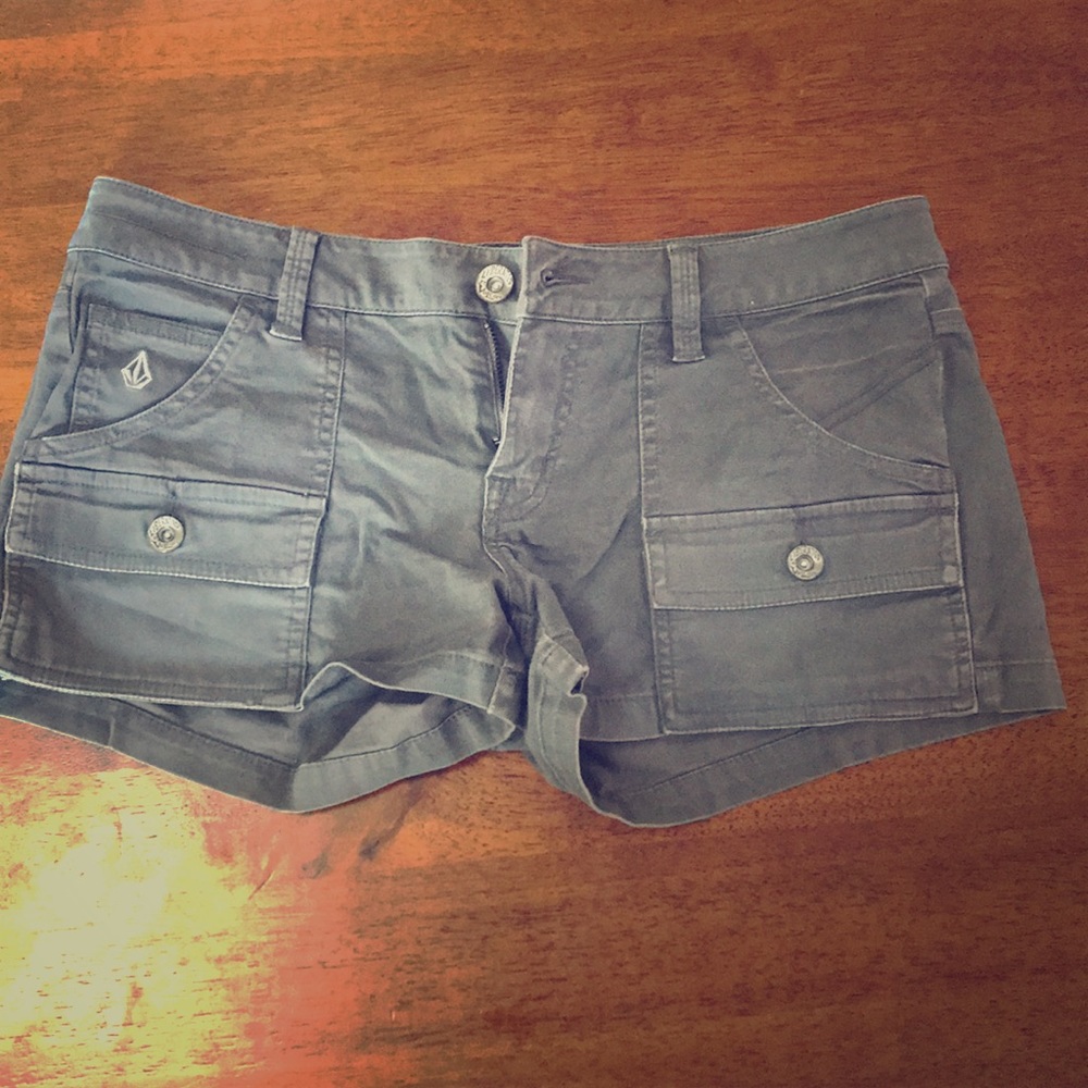 Grey Volcom shorts size 7