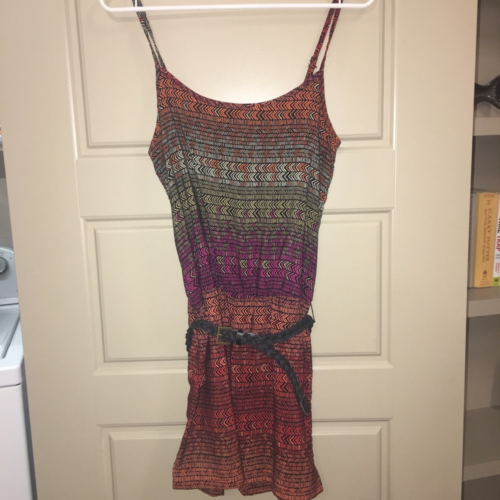 Strapped Romper with Belt