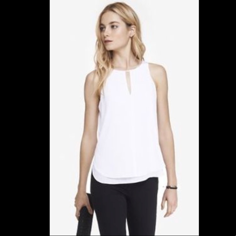 Express reversible white tank