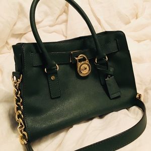 Michael Kors Medium Forest Green Hamilton bag