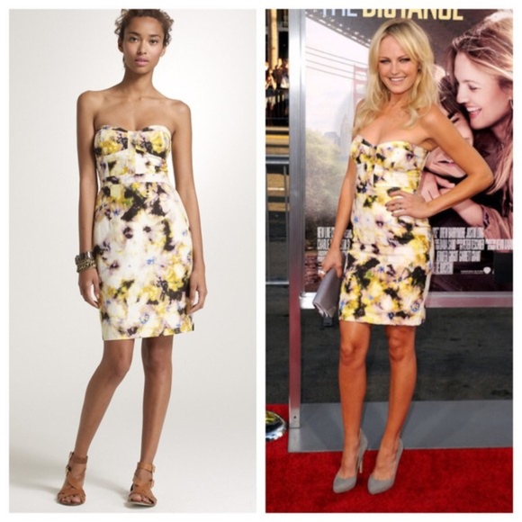 J. Crew Fleurette Watercolor Floral Bustier Dress - Picture 1 of 4