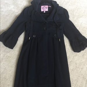Juicy Couture Long Black Coat