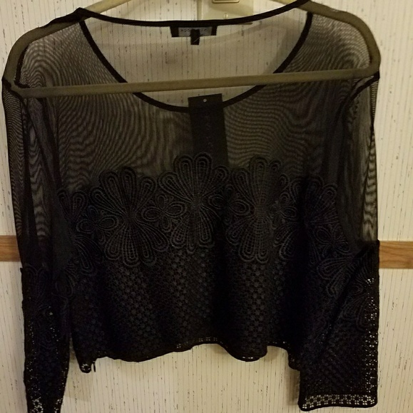 New Look Tops - Dressy long sleeve crop top
