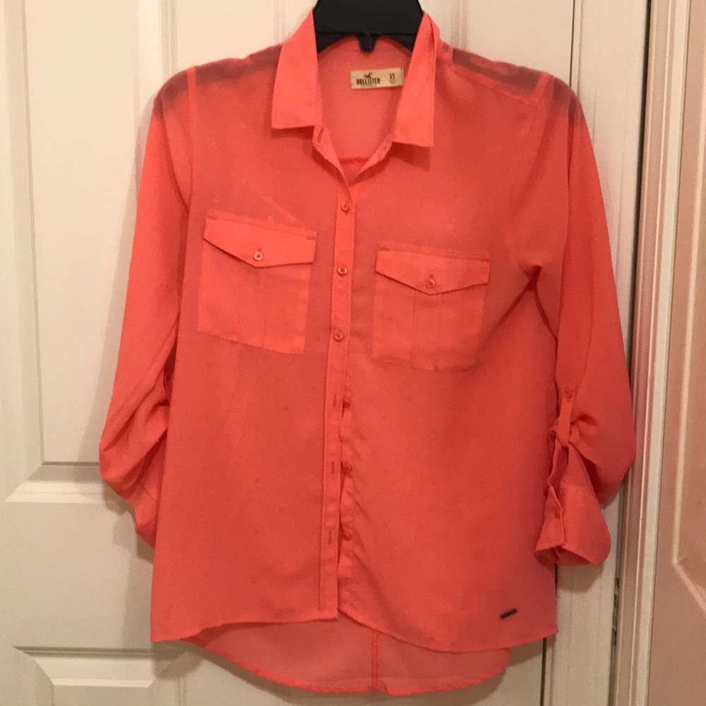 Sheer Button Down blouse