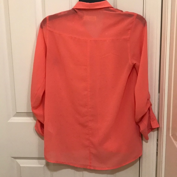 Sheer Button Down blouse - Picture 6 of 7