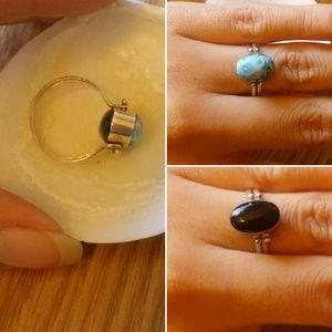 Happy hour sterling silver ring