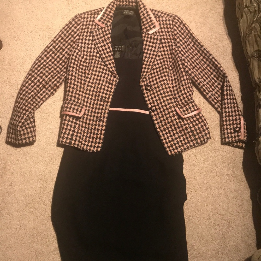 Jeremy Spencer pink and black Suit/Dress
