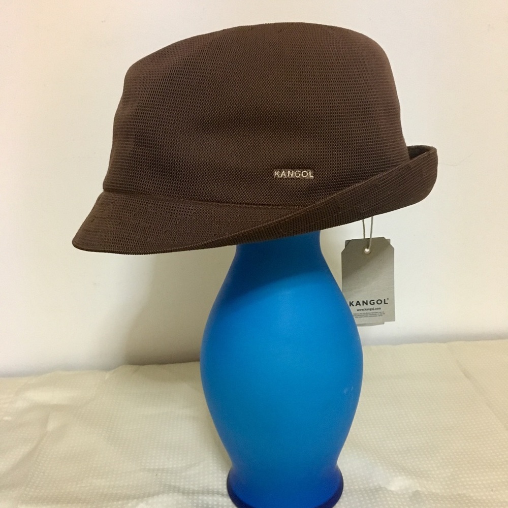 Kangol Tropic Duke Fedora Hat Size XL in Brown