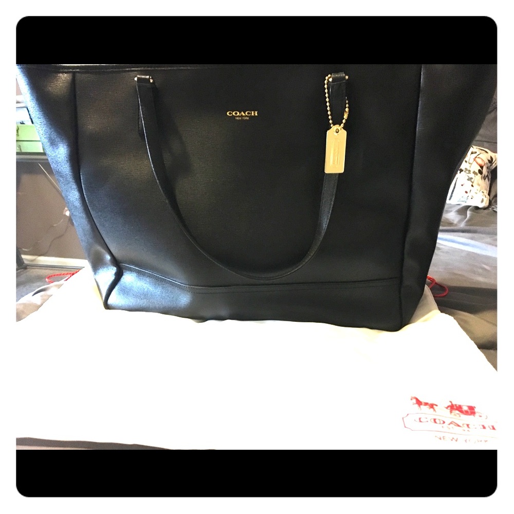 Coach leather briefcase / book bag