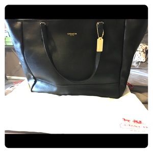 Coach leather briefcase / book bag