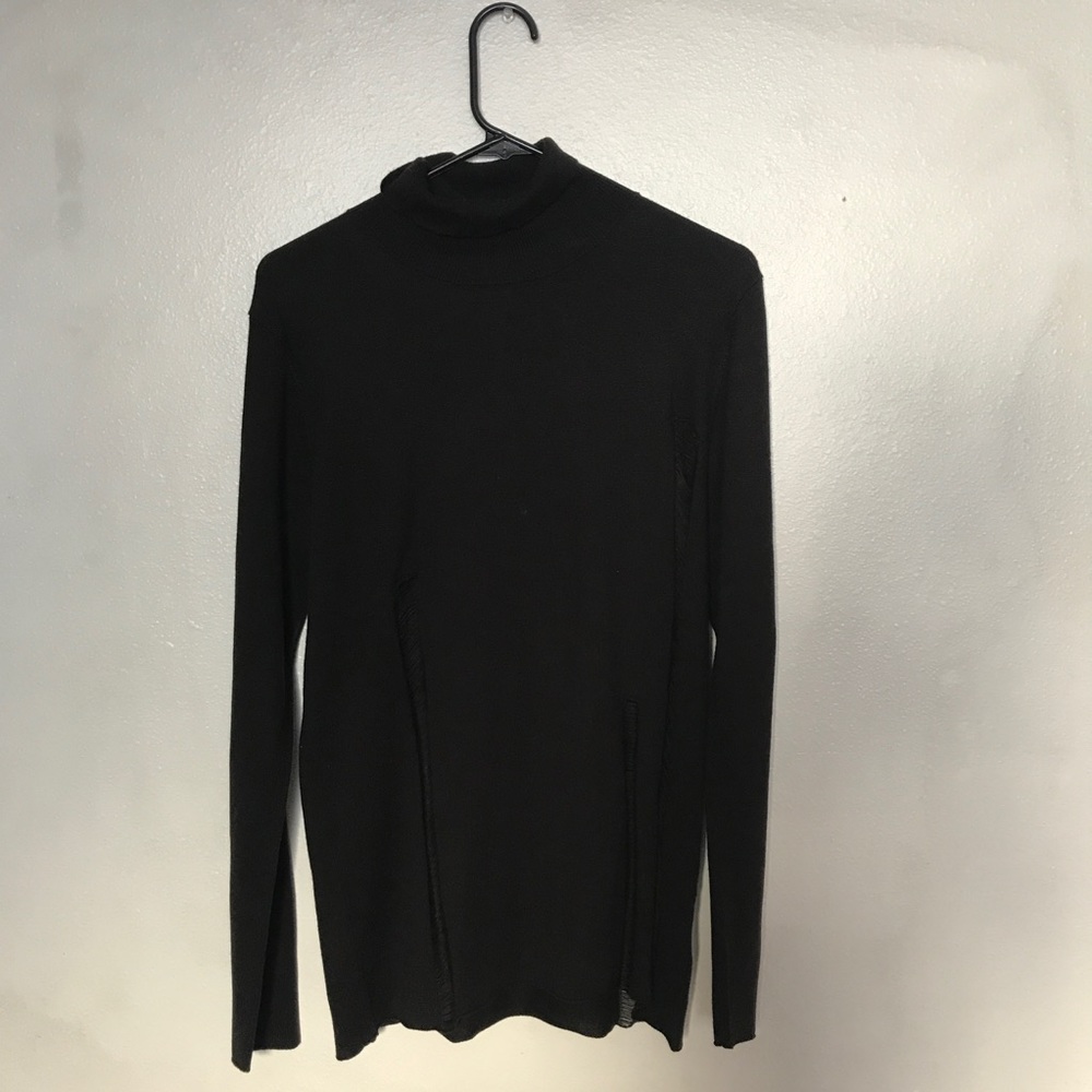unisex distressed turtleneck
