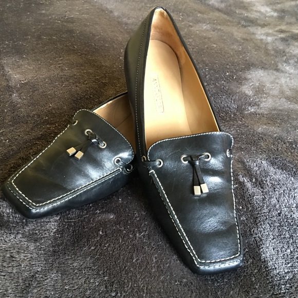 Ann Taylor Shoes - Ann Taylor Black Leather Flats