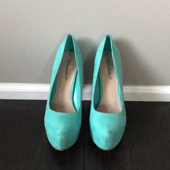 Shoes Aqua Blue Heels Poshmark
