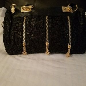 " Black Lace Purse