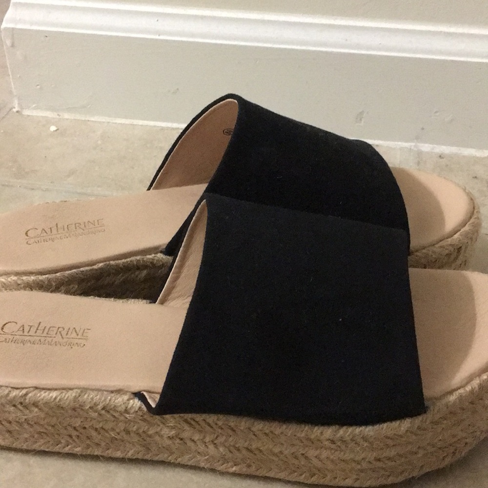 Black Platform wedges