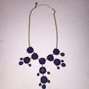 Chunky navy blue necklace