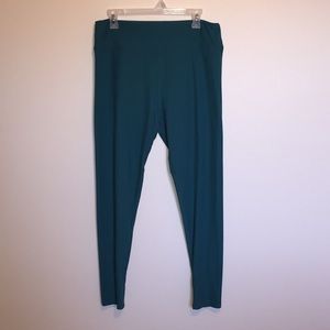 Lularoe solid blue/green leggings