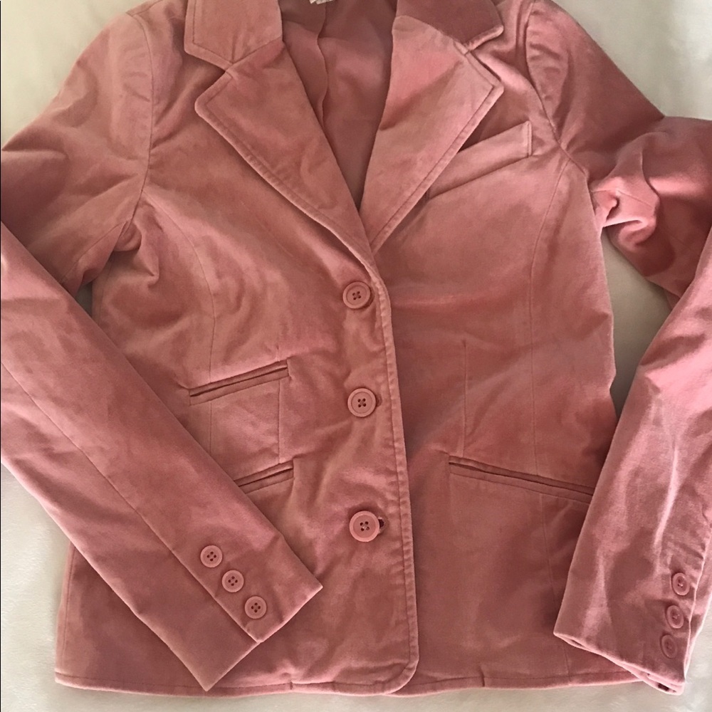 Pink Velvet Blazer