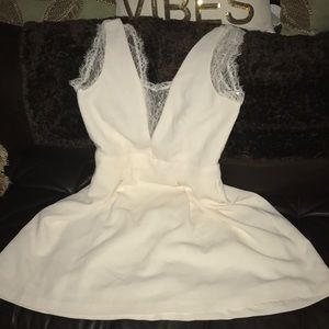 BCBG generation white lace dress