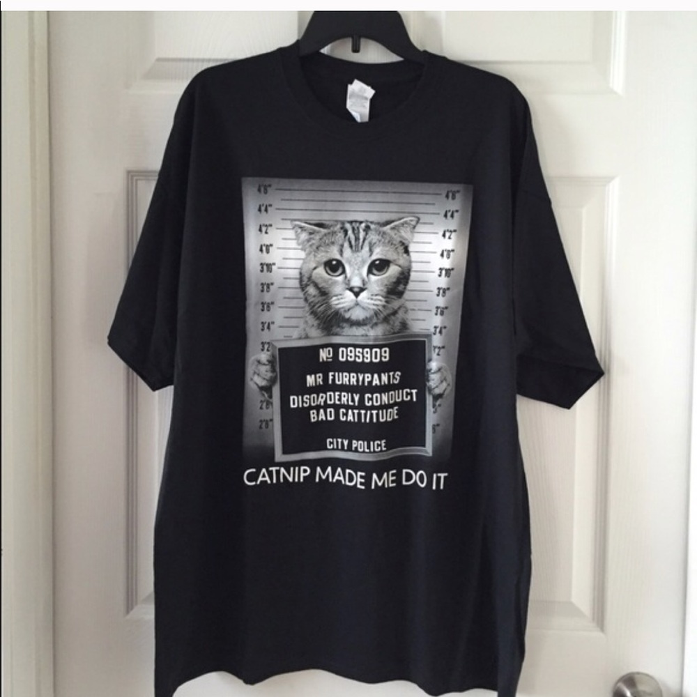 Last One! “Catnip Made Me Do It”  New XL - Picture 2 of 2