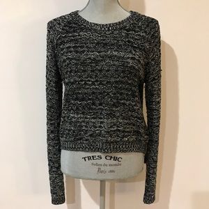 Aqua Crop Sweater