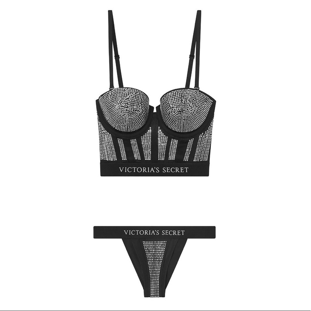 Balmain for Victoria's Secret Swarovski set 36B/S