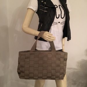 NWOT BCBGMaxazria woven tote bag