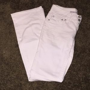 NEVER WORN white flare jeans