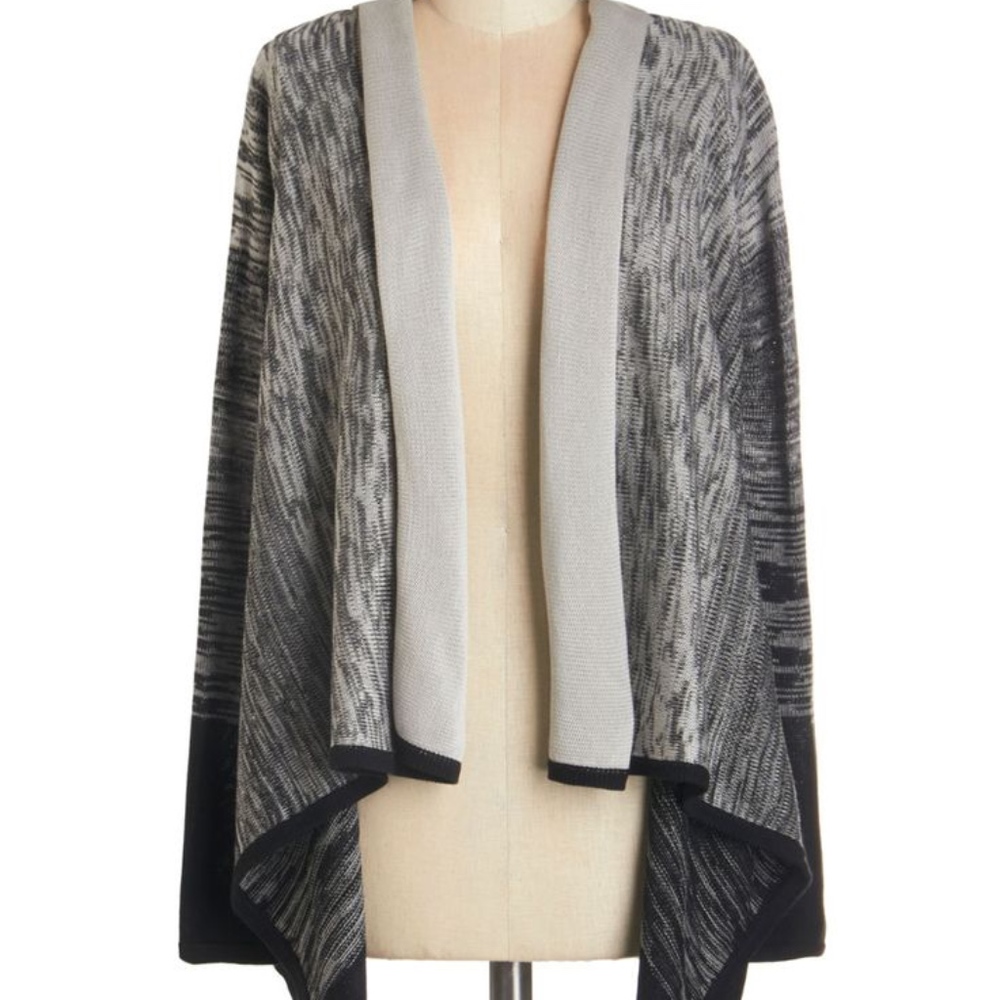 NWOT Anthropologie Tulle Ombré Open Front Cardigan