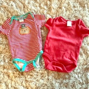Chick Pea- Two pack onesies 3-6 mo
