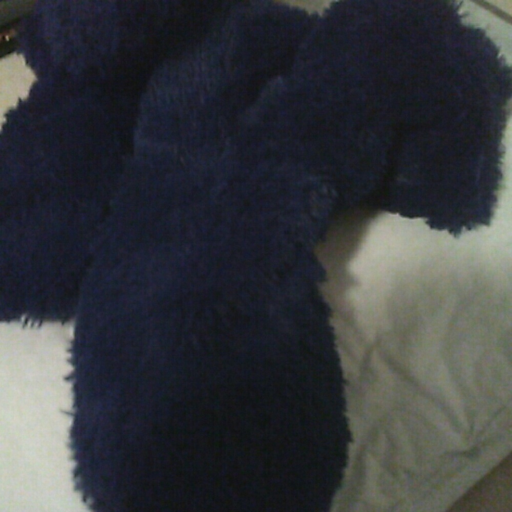 INTELEX PLUSH SOFT BLUE HEATEABLE SLIPPERS