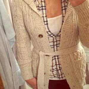 Flannel and cardigan
