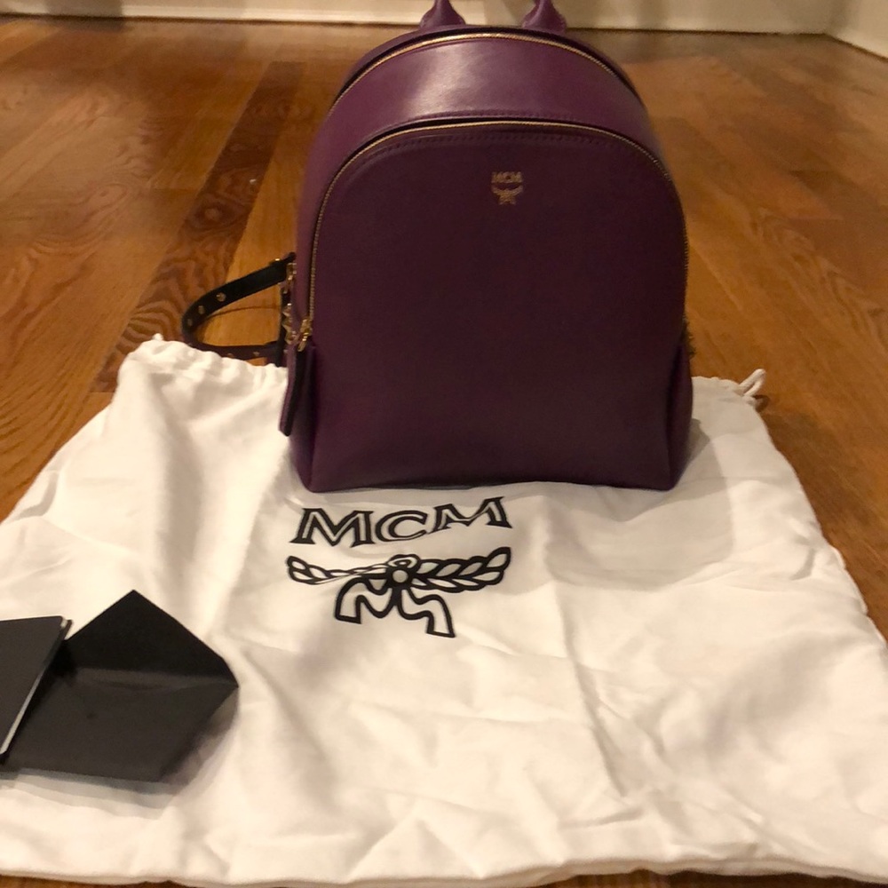 MCM Mystic Purple Backpack! NWT!