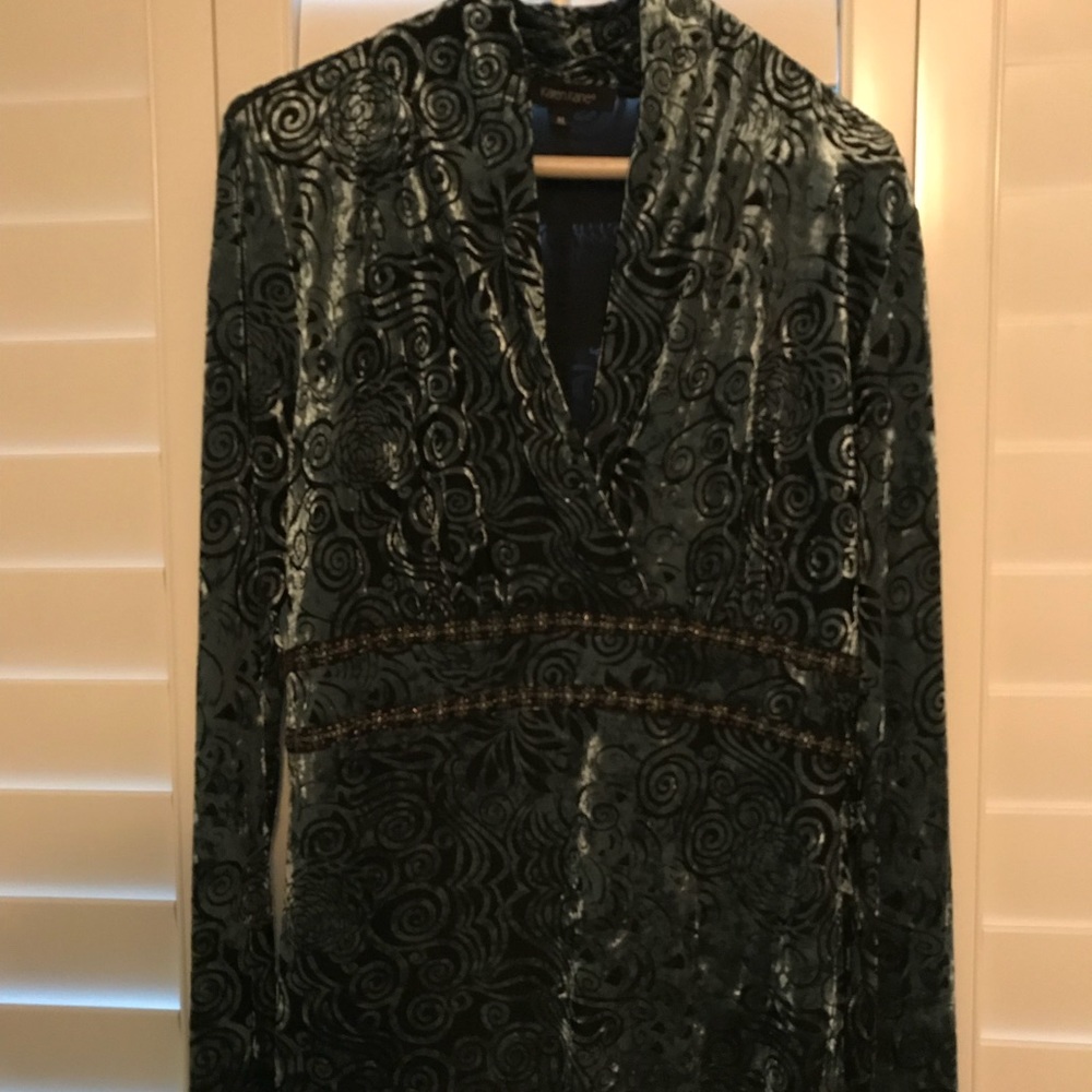 Karen Kane Velvet Blouse