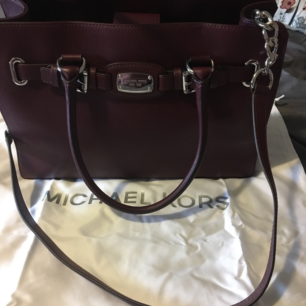 Michael Kors Hamilton Wine with Silver