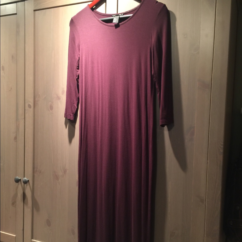 H&M long sleeved maxi dress
